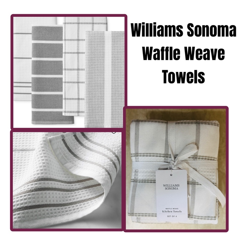 Williams Sonoma Waffle Weave Towels